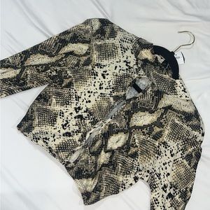 Brand new cut out snakeskin crop top